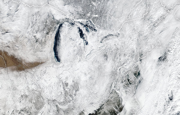 northeast u.s. in winter