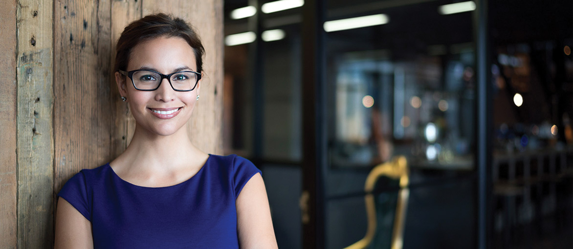 woman standing in office