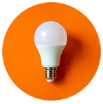 light bulb circle 