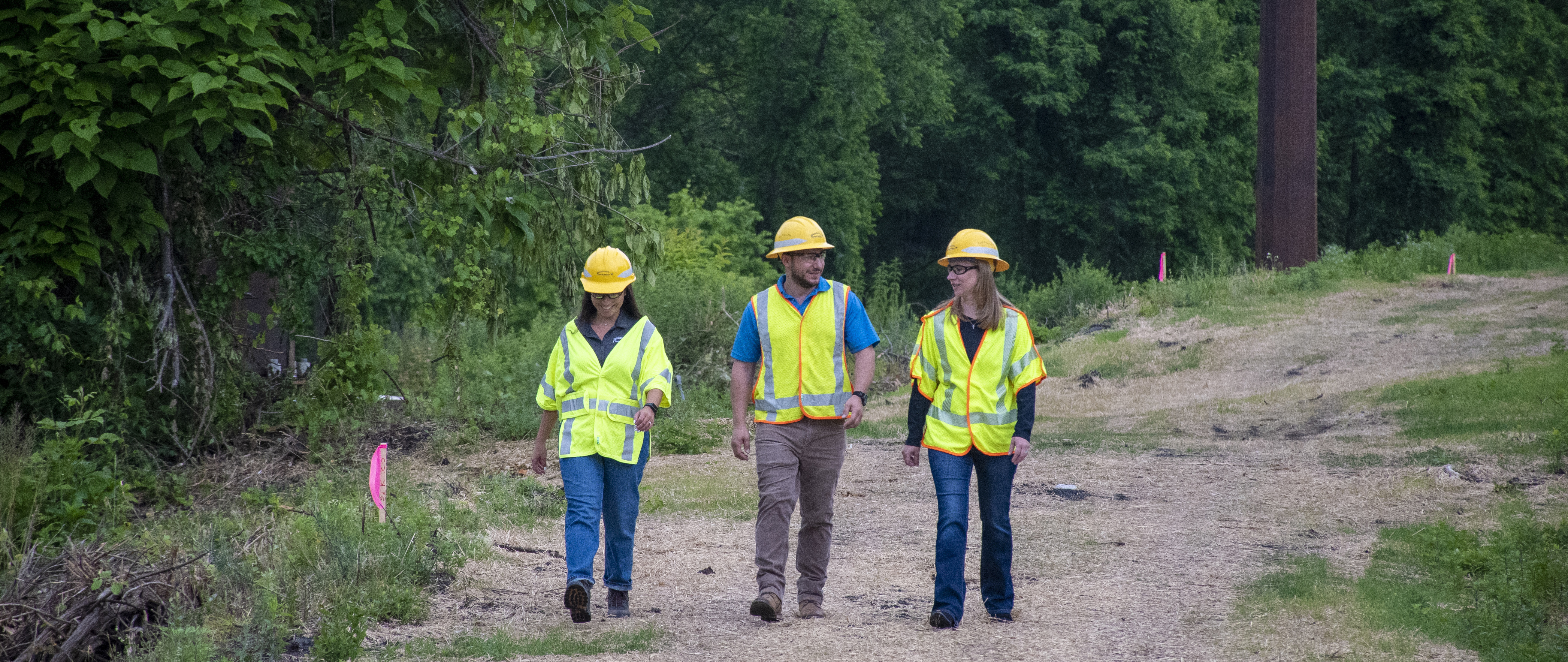 CH workers walking