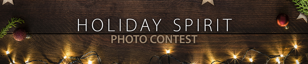 Holiday spirit photo contest banner