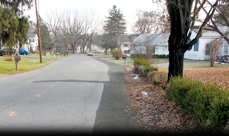 Street trench restored