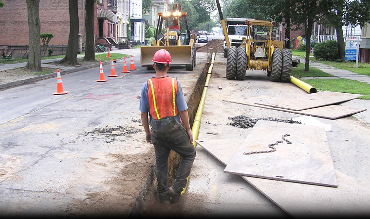 Gas main replacement