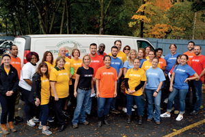 Central Hudson employees volunteering