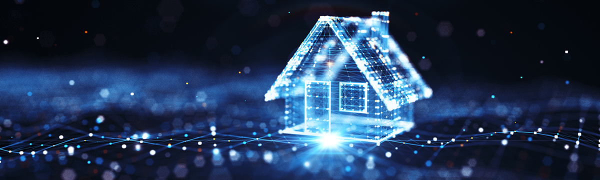 Electric cybersecurity photo illustration