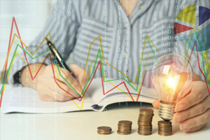 writing notes with light bulb