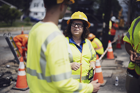 Infrastructure work site