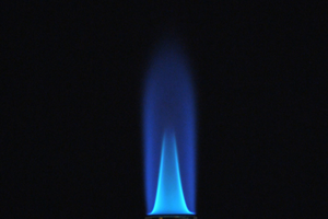 Gas flame for gas rate structure