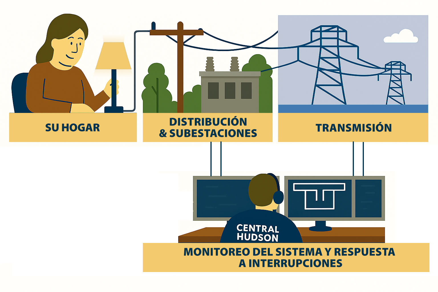 Como llega la electricidad a su hogar