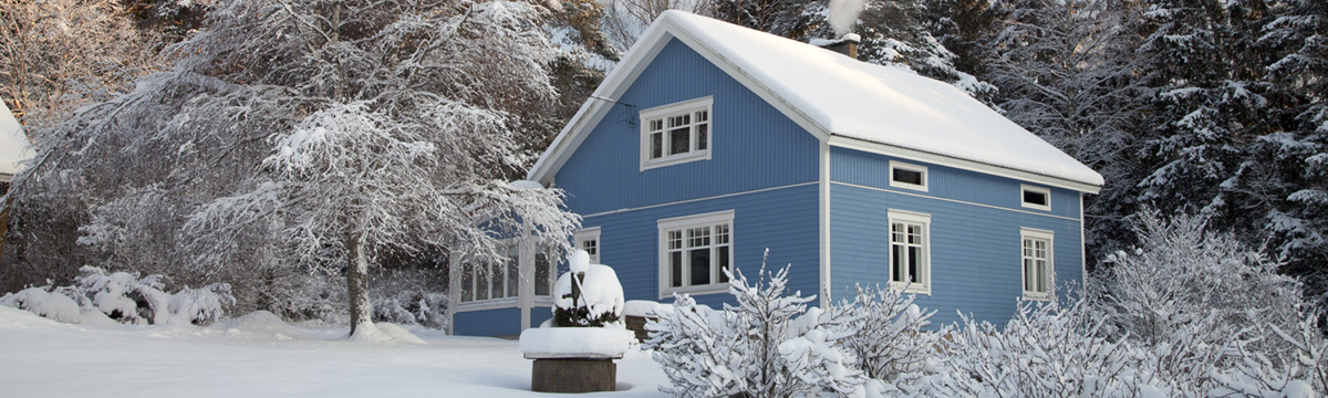 Snow-covered home