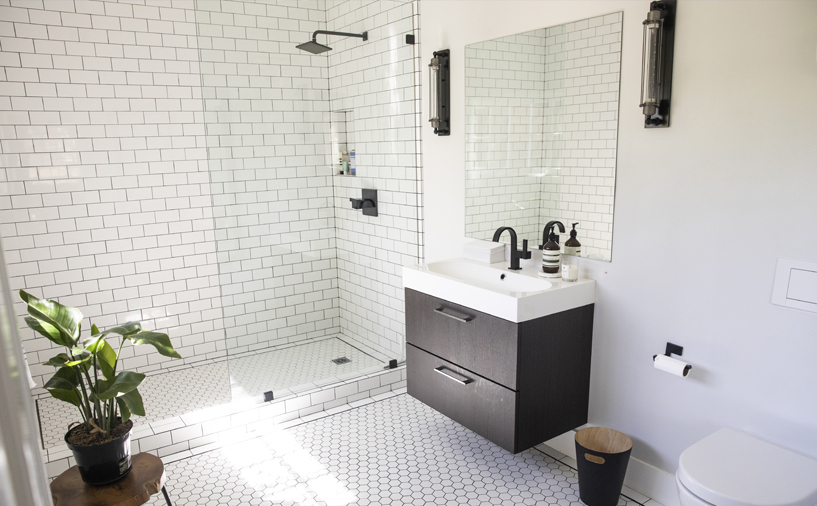 shower and bathroom