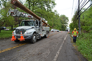 Central Hudson crews repairing storm damage